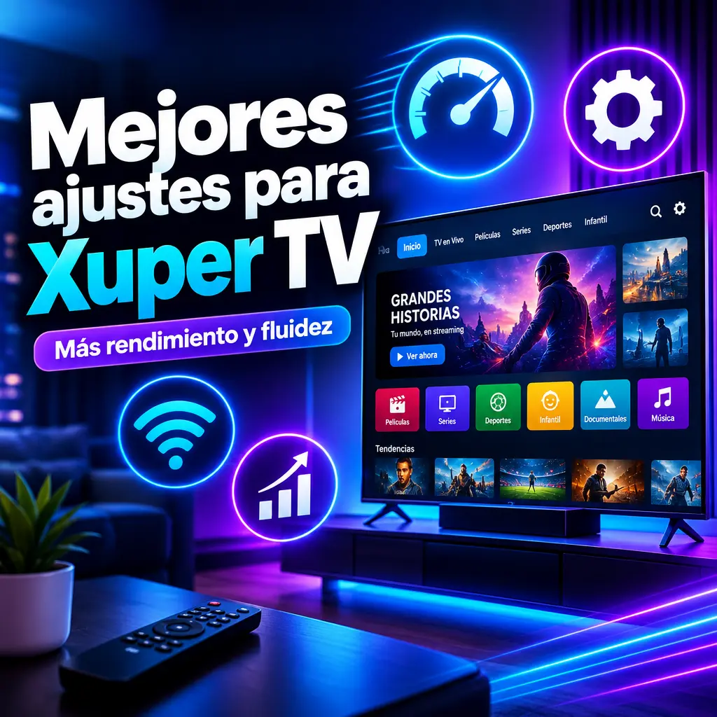 Mejores ajustes para el rendimiento de Xuper TV